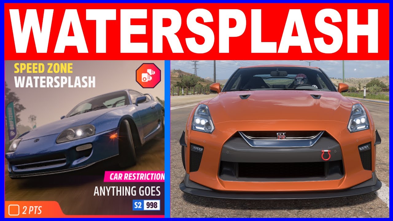 Forza Horizon 5 WATERSPLASH Speed Zone Car Restriction S2998