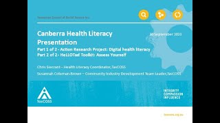 Digital Health Literacy for COVID-19 and how to self-assess your Organisational Health Literacy