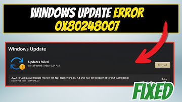 Fix Windows Update Error 0x80248007 in Windows 11