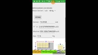 Menghitung Kebutuhan Semen Untuk Memasang Keramik screenshot 5