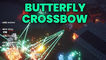 Butterfly Crossbow Weapon Review | Minecraft dungeons