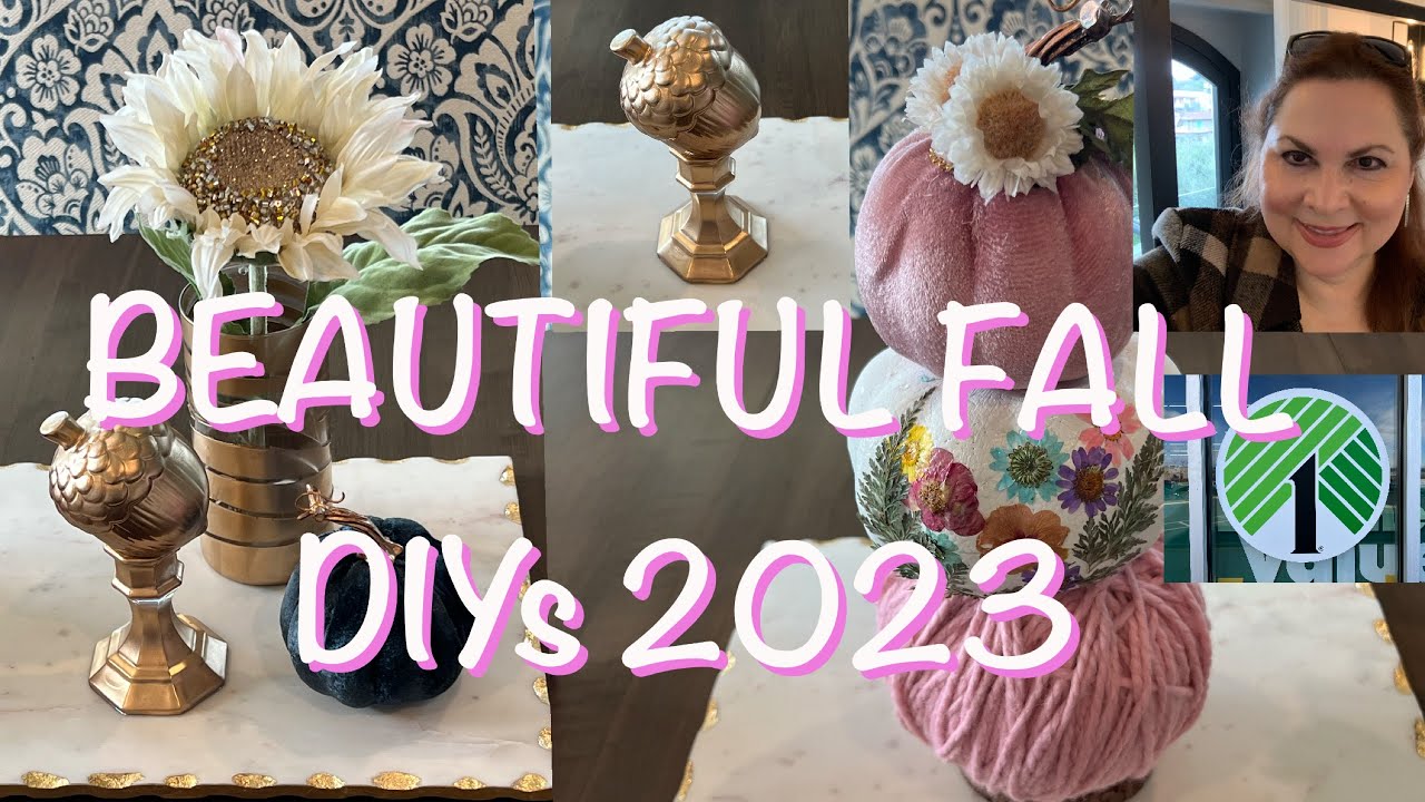 NEW DOLLAR TREE Fall 2023 HIGH END & EASY DIYs - YouTube