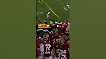 Thumbnail of Arkansas Razorbacks UPSET No. 4 Tennessee Vols 🚨 🏈 #shorts