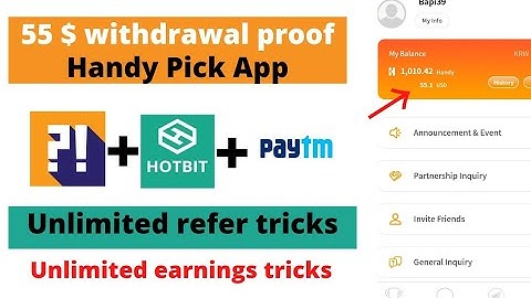 Handy Pick payments proof | unlimited Refer Tricks | unlimited earnings Tricks | Freelance
