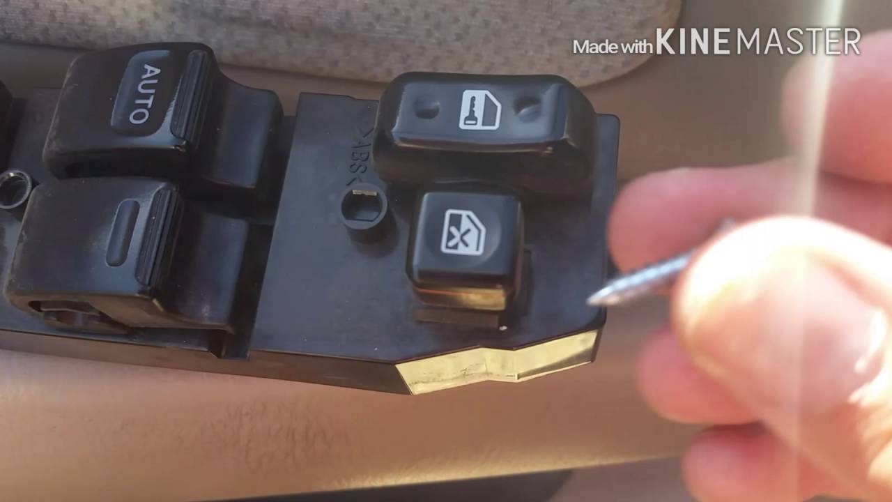 2001 Toyota Corolla Driver Side Button Fix - YouTube