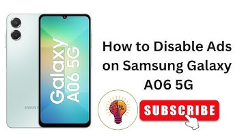 How to Disable Ads on Samsung Galaxy A06 | Block Ads on Samsung Galaxy A06 5G