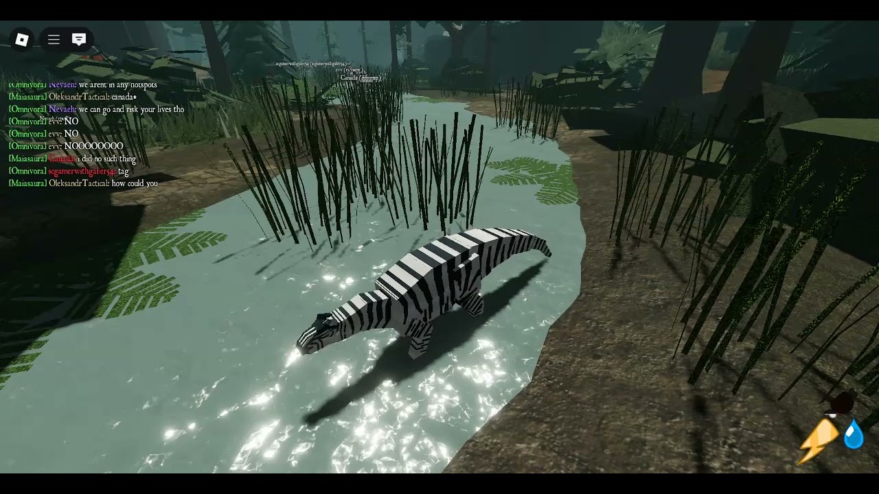 Playing Roblox Mesozoico with Omnivoras ( sound sucks )