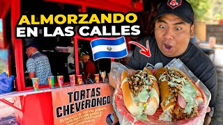 🤤ALMORZANDO en las CALLES de EL SALVADOR *con poco dinero* 🤩