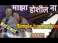 Maza hoshil natitle song notationsimple harmonium lesson