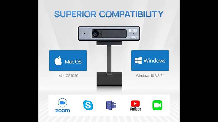Enther&MAXHUB 4K Video Conference Camera,All-in-one Conference Room Camera System,Smart Video