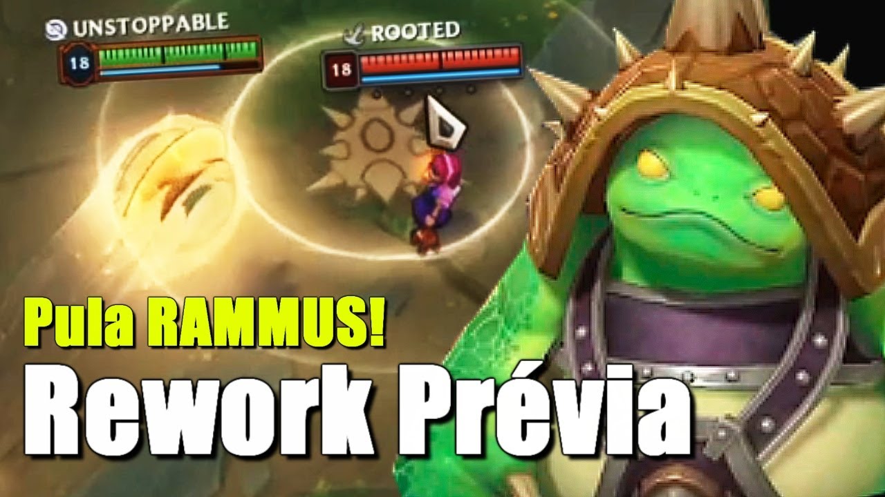 PULA RAMMUS! Riot mostra Prevía do Rework do Rammus! League of Legends ...