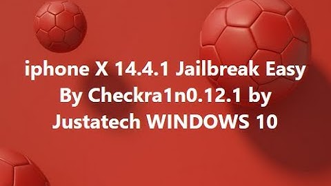 iphone X 14.4.1 Jailbreak Easy By Checkra1n0.12.1 by Justatech WINDOWS 10