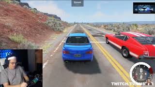 Бустер попал в аварию в BeamNG drive / Нарезки Бустера