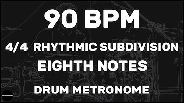 Eighth Notes | Drum Metronome Loop | 90 BPM