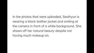 Aoas Seolhyun Shares A Lunar New Year Message With Fans