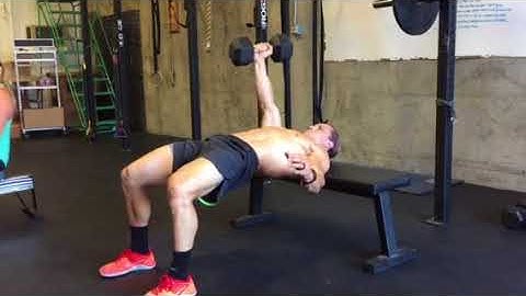 Glute Bridge Single Arm DB Bench Press