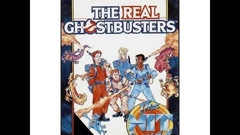 The Real Ghostbusters (1989) - Commodore 64 Cassette C64 (Full Loading & Gameplay)