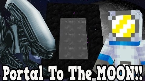 Minecraft How To Make A Portal To The MOON Dimension - MOON Dimension Showcase!