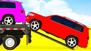LEARN COLOR SUV Cars Transportation w Truck Spiderman Superhero Cartoon for Kids and Toddlers