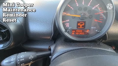 How To Reset Oil Life On 2014 - 2021 Mini Cooper / maintenance reminder reset