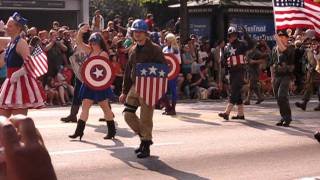 PARADE - Captain America Cheerleaders.avi