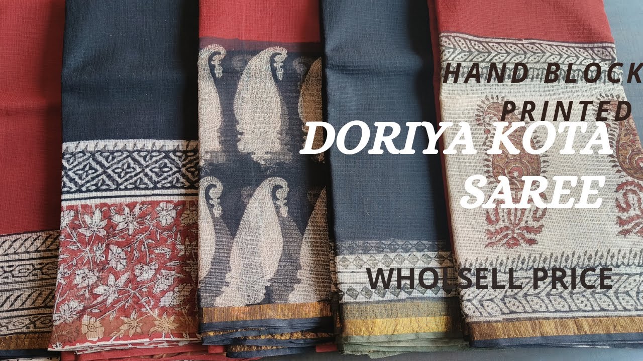 Kota Doriya | Cotton Saree | Manufacturer | Wholesaler | Hand Block Print | Summer Special | Jaipur
