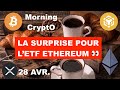  28 avril 2024   la surprise pour letf ethereum  pattern explosive pour laltcoin season 