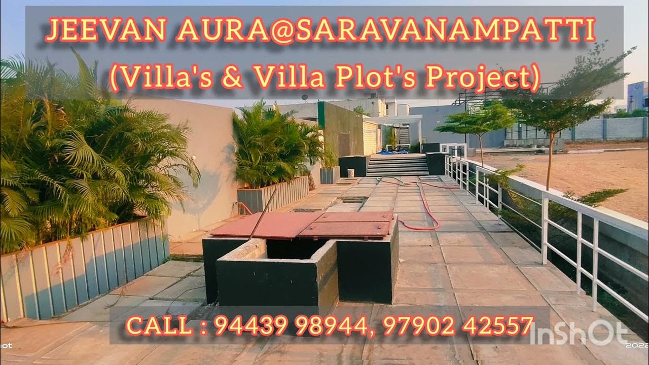 Coimbatore Jeevan Aura Land & Villa Project Saravanampatti DTCP Plots Sale Land House