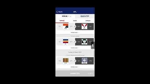 AFL round 1 tips