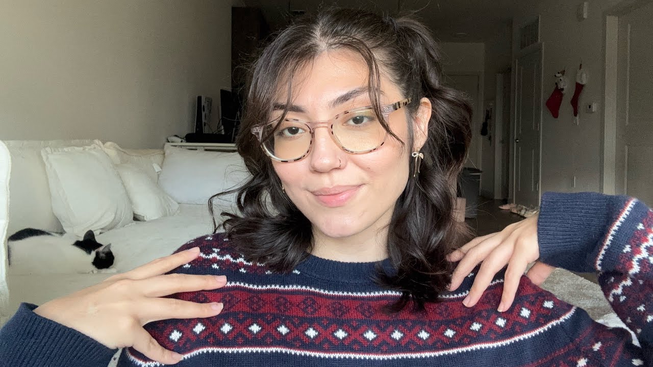 Asmr Christmas Sweater Scratching & Rubbing 🎄✨🤍