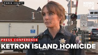 Woman stabbed to death on Ketron Island, suspect may have driven off ferry dock