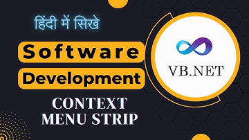 Software Development Course in Hindi - Context Menu Strip Tutorial in VB.NET