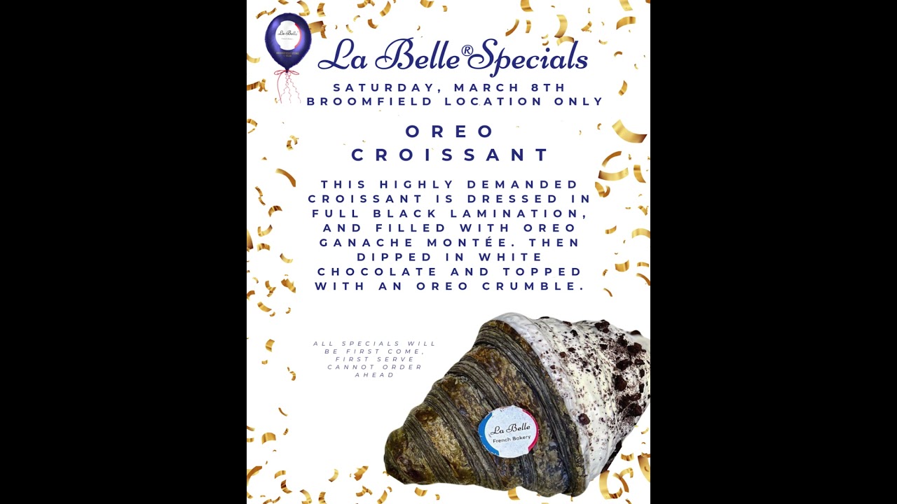 🍫🥐 THE OREO CROISSANT IS BACK! 🥐🍫