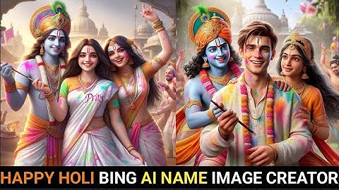 Radhe Krishna Happy holi ai photo editing 2024 | happy holi ai image kaise banaye