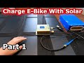 How to charge electric bike with solar
