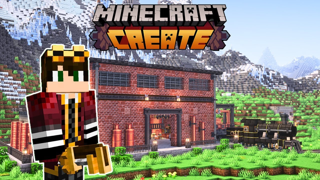 I Built A Huge STEAM POWER Station in Minecraft Create Mod! - Modded ...