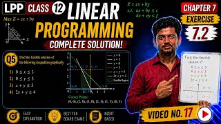 LPP Easy Tricks | Ex7.2 Q1 v) | 12th Maths Linear Programming Problem in Hindi
