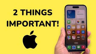 2 IMPORTANT Things To Do When You Update Your iPhone Software!