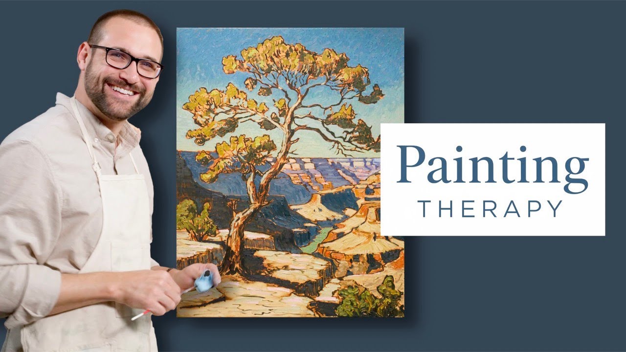 PAINTING THERAPY: Grand Canyon and Tree