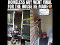 Homeless Man Made His Own House 🤯😂 #homeless
