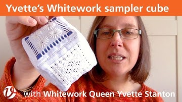 White Threads FlossTube #11 – Whitework sampler cube