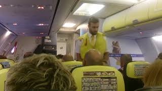 Ryan air safety checks and take off! Leeds Bradford too Gdansk