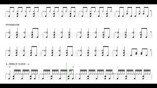 The Killers-Mr Brightside | Drum Score, Drum Sheet Music, 드럼악보