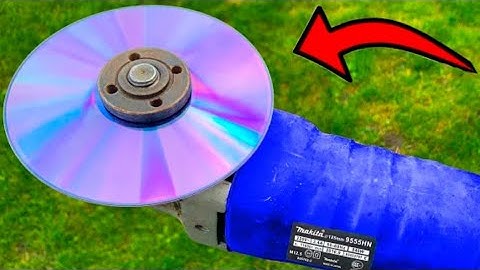 Why is it not Patented? Insert a Compact into the Angle Grinder and be Amazed!