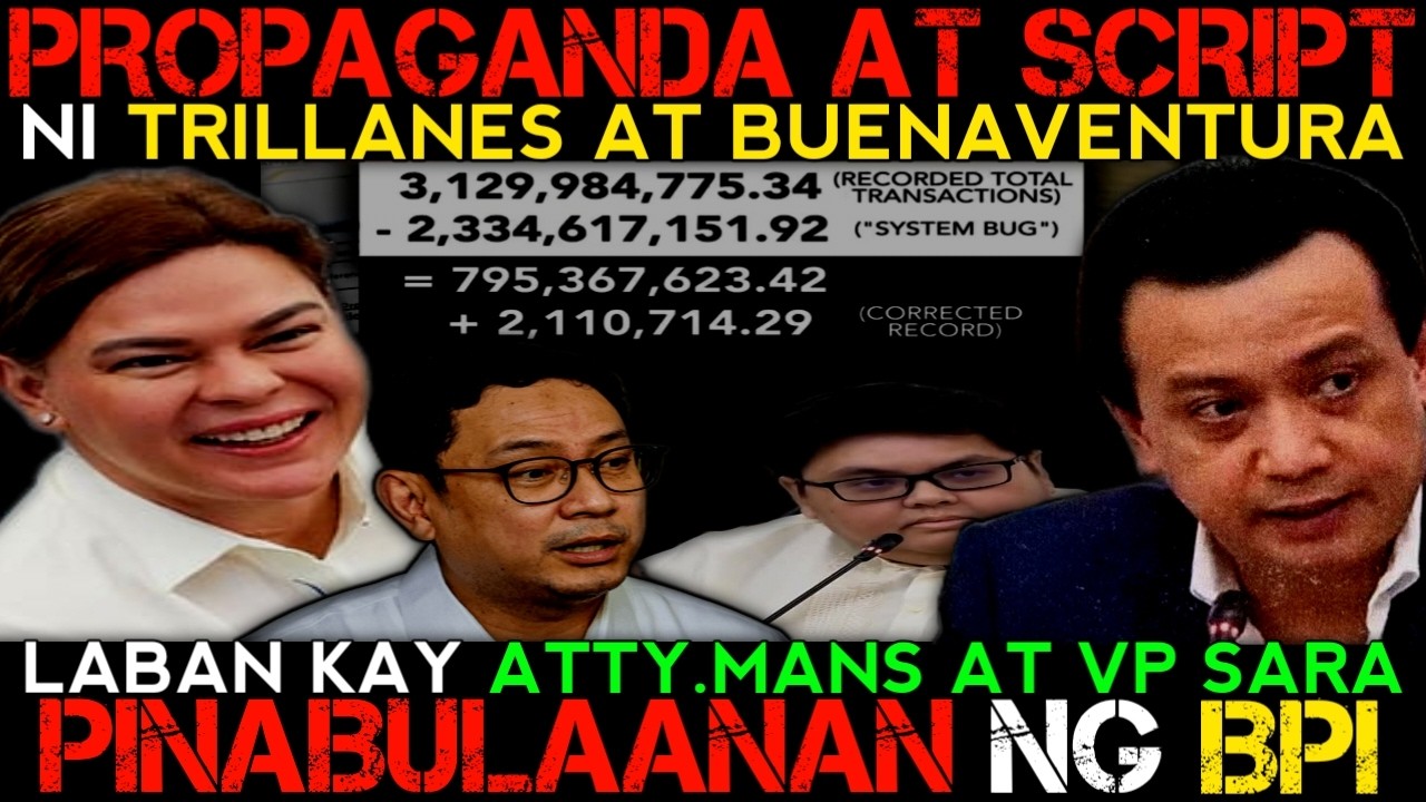 Propaganda Script Propaganda at Script ni Trillanes at Buenaventura ng AMLAC Bistado ...