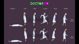 2D Doctor spritesheet animations | Unity asset store