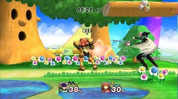 Kie_Rigby (Samus) vs roastedwaffles (IC, Ike, Wario) Project M 3.6 HD 60fps