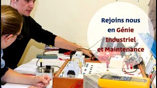 Présentation du département Génie Industriel et maintenance