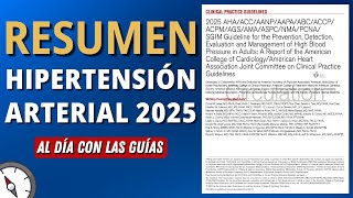 Nueva Guía Hipertensión AHA 2025 en MENOS de 20 minutos #AlDíaConLasGuías