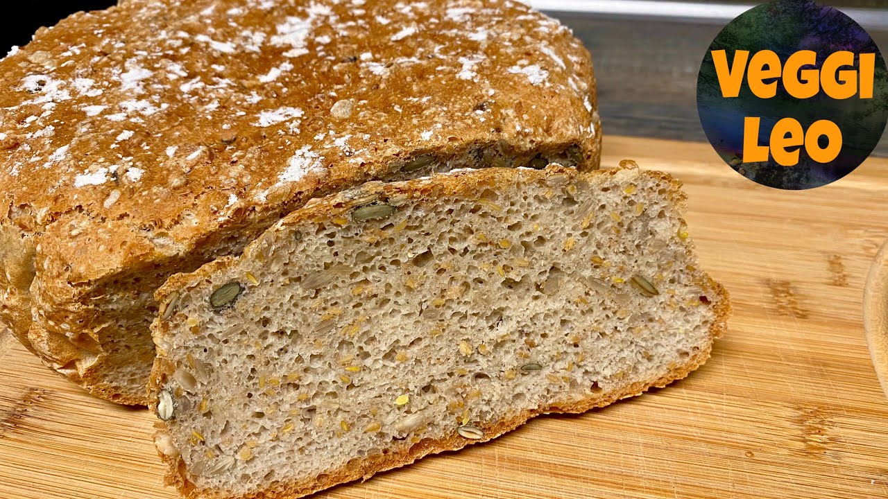 Dinkel-Buchweizen-Brot mit Saaten und Kernen